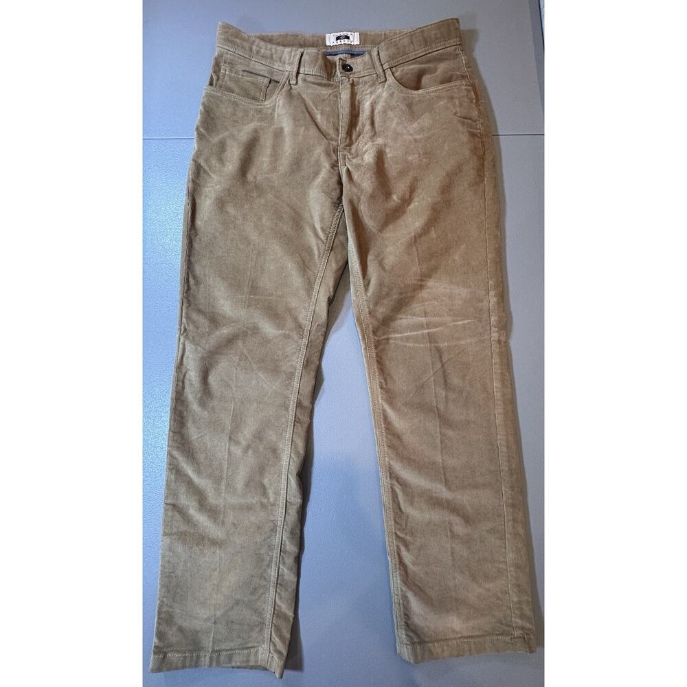 Joseph Abboud Men's Tan Corduroy Pants With Stretch, Size 34x30